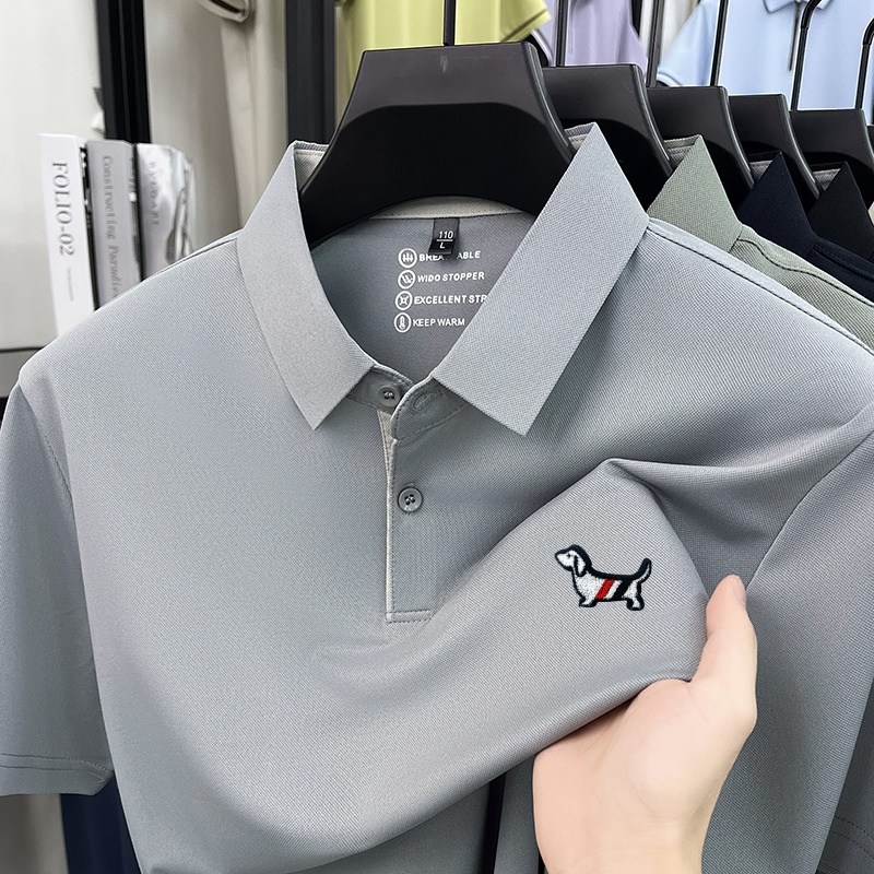 Polo Shirt Pique - Men Short Sleeve Polo Shirt Polyester