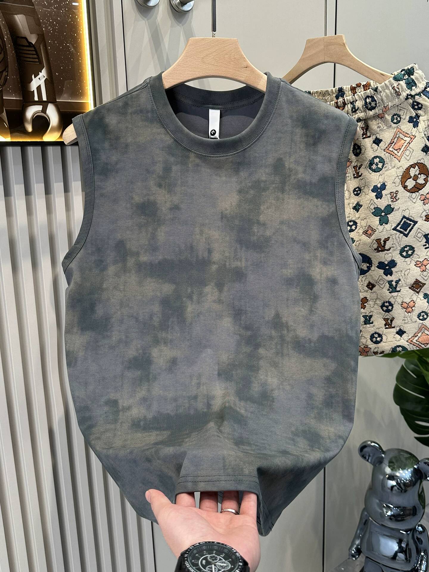 Tank Top Muscle - 2026 Summer Men Tie Dye Sports