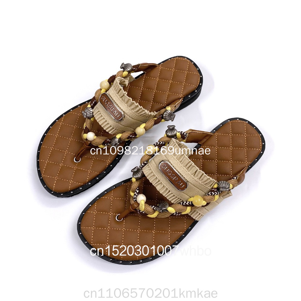 New Retro Woven Women's Slippe - огляд і ціна Flip Flop Leather Men