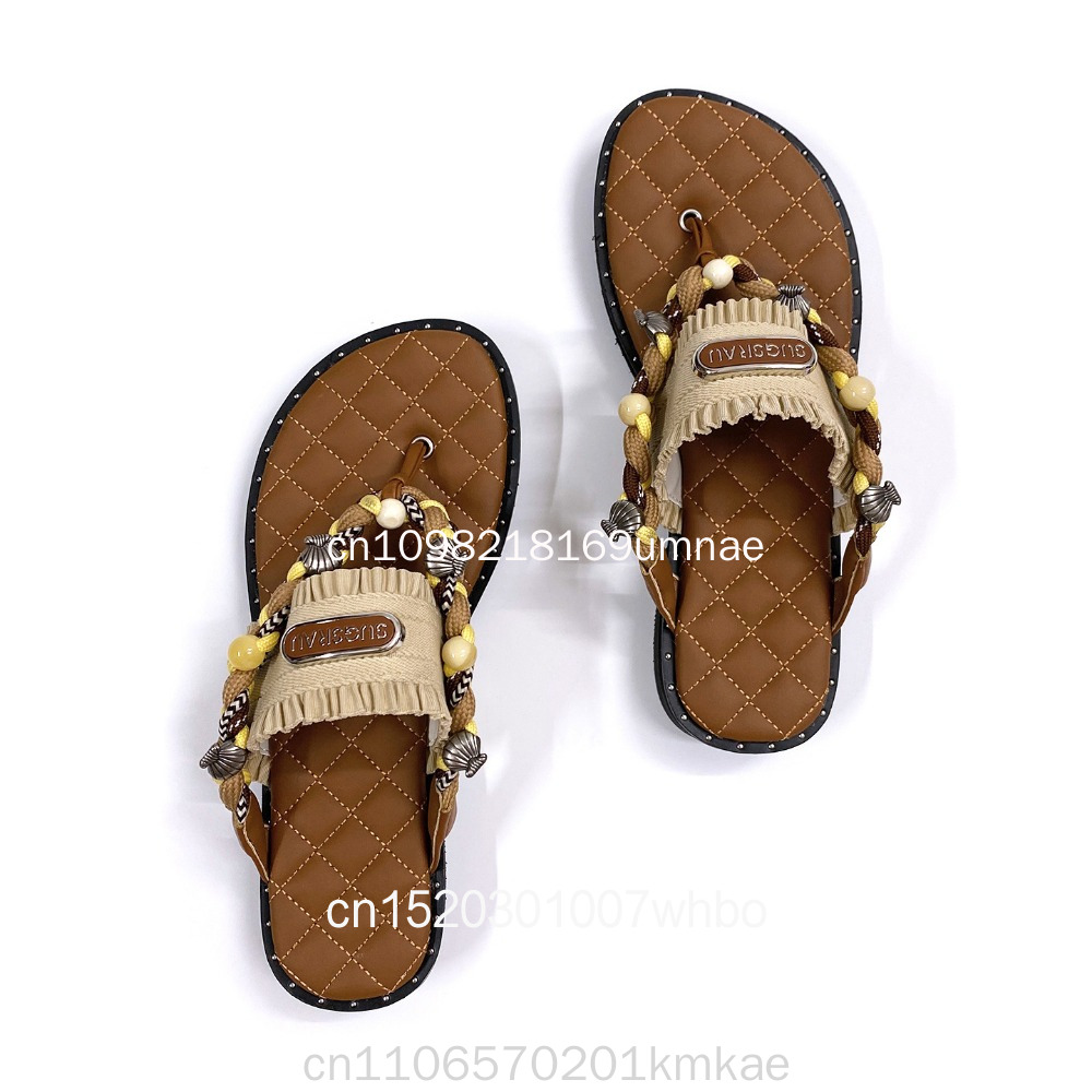 New Retro Woven Women's Slippe - огляд і ціна Flip Flop Leather Men