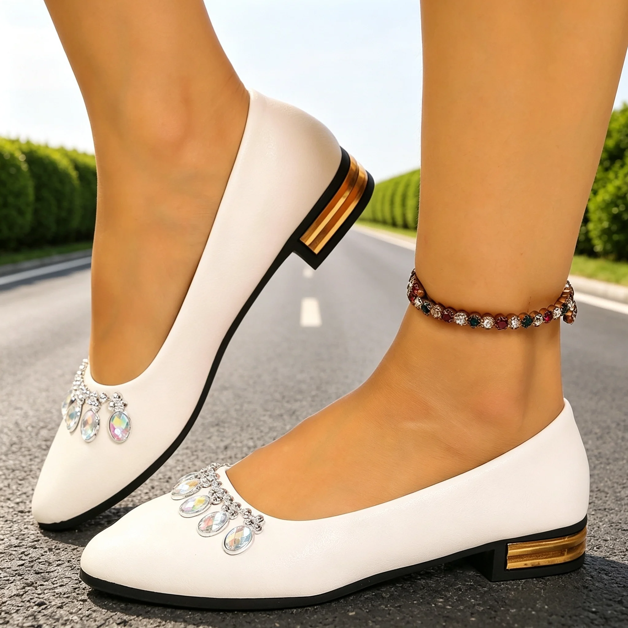 Women Flats Pointed Toe Ballet - огляд і ціна Espadrille Slip On