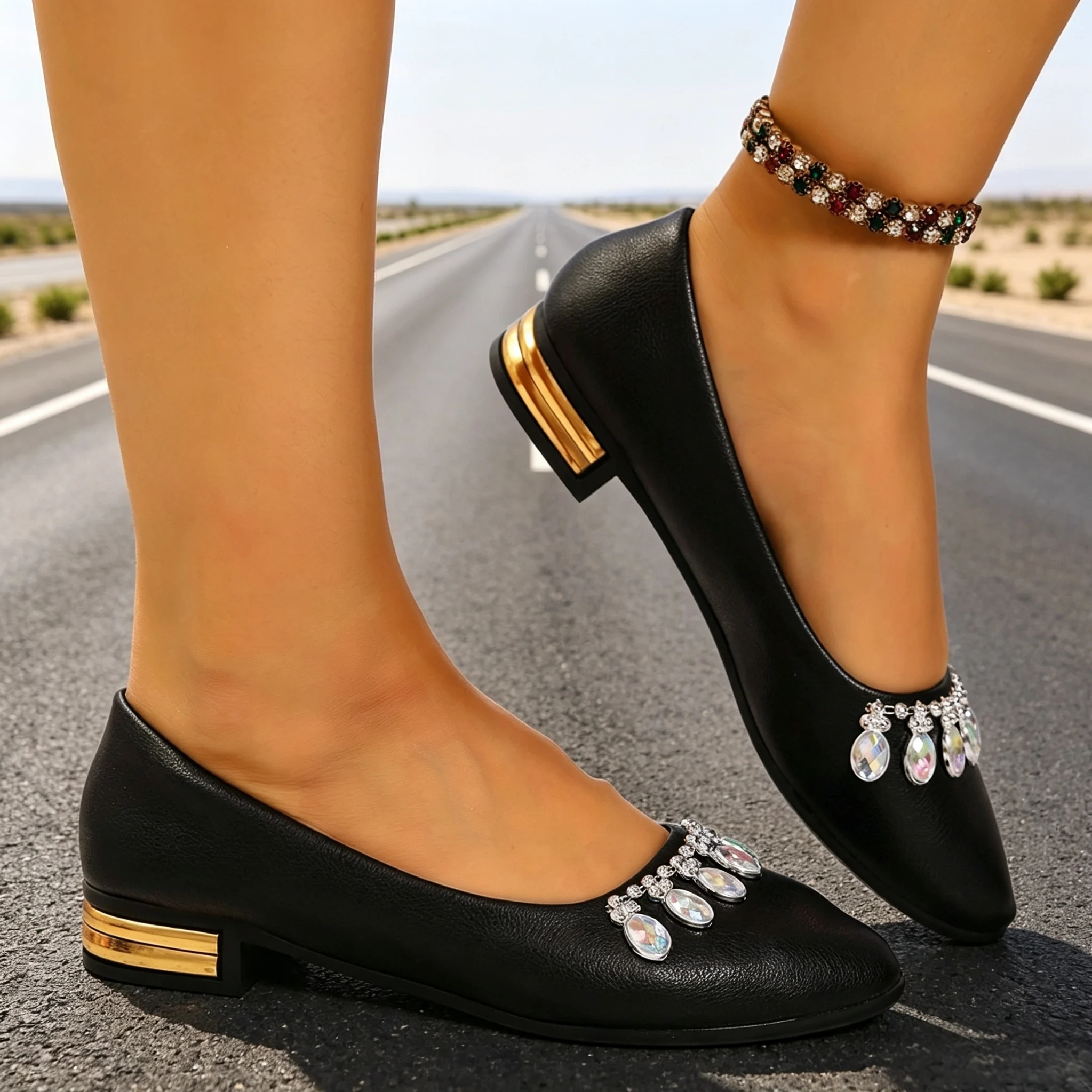 Women Flats Pointed Toe Ballet - огляд і ціна Espadrille Slip On